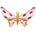 Ballon Mylar Papillon Rose et Doré