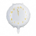 Ballon Standard Horloge Blanc – Party Deco