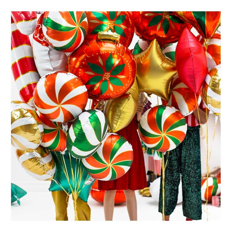 Ballon Alu Bonbon Candy Vert Chromé - 45 cm Party Deco