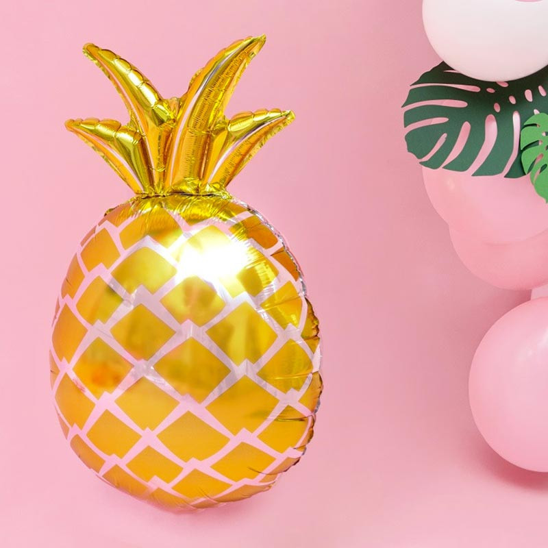 Grand Ballon Alu XL Ananas Doré – PartyDeco