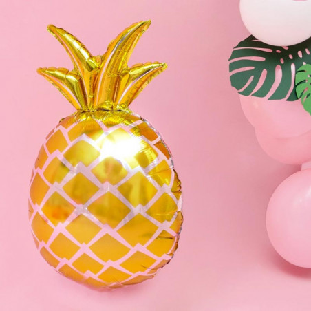 Grand Ballon Alu XL Ananas Doré – PartyDeco