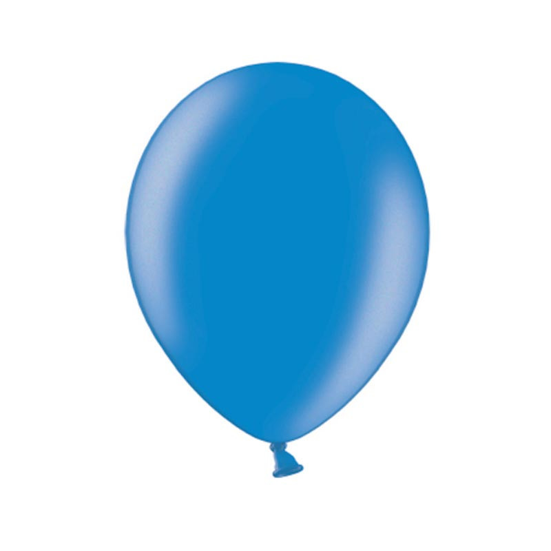 10 Ballons Latex 30 cm – Bleu foncé nacré -  Party Deco