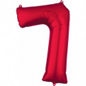 Ballon Alu Chiffre 7 Sept - Rouge Anagram