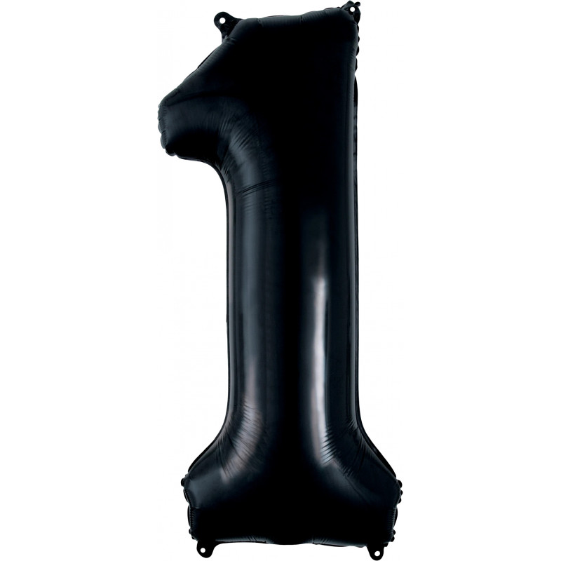 Ballon Alu Chiffre 1 Un - Noir Anagram