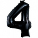 Ballon Alu Chiffre 4 Quatre - Noir Anagram