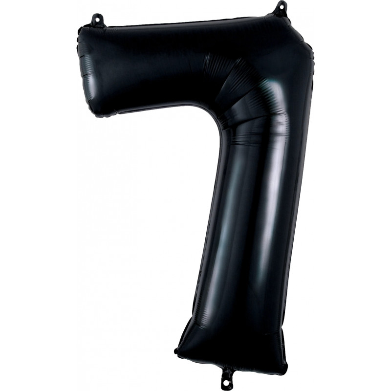 Ballon Alu Chiffre 7 Sept - Noir Anagram