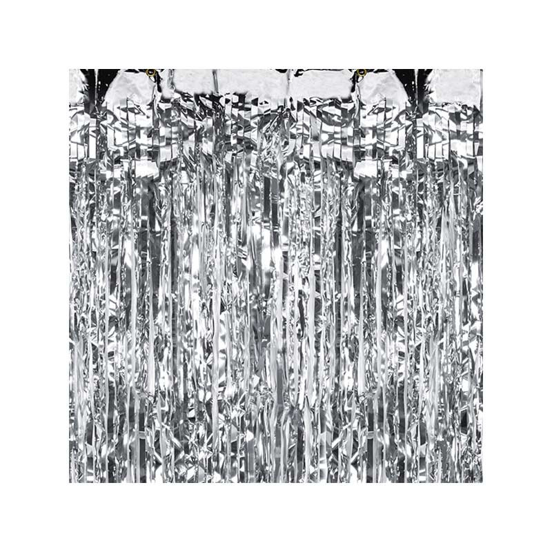 Rideau de Fête Argenté - 90 x 250 cm