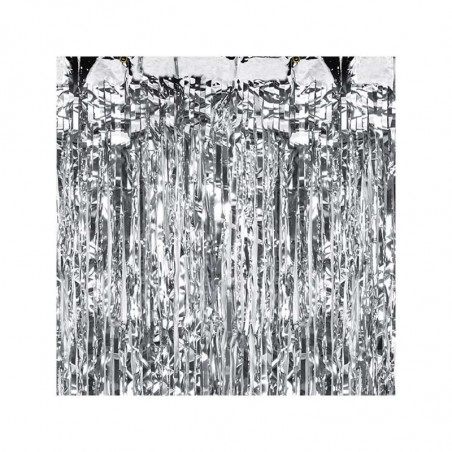 Rideau de Fête Argenté - 90 x 250 cm