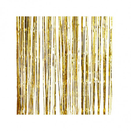 Rideau de Fête Doré Brillant – 90 x 250 cm