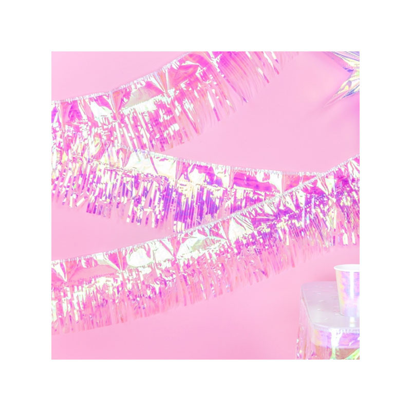 Guirlande à franges holographiques – Party Deco