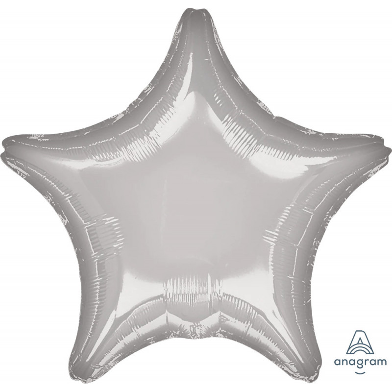 Ballon Alu Etoile Argent métallisé Anagram