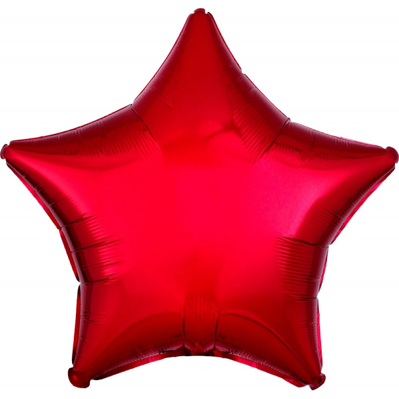 Ballon Alu Etoile Rouge métallisé Anagram