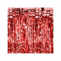 Rideau de Fête Rouge Brillant – 90 x 250 cm