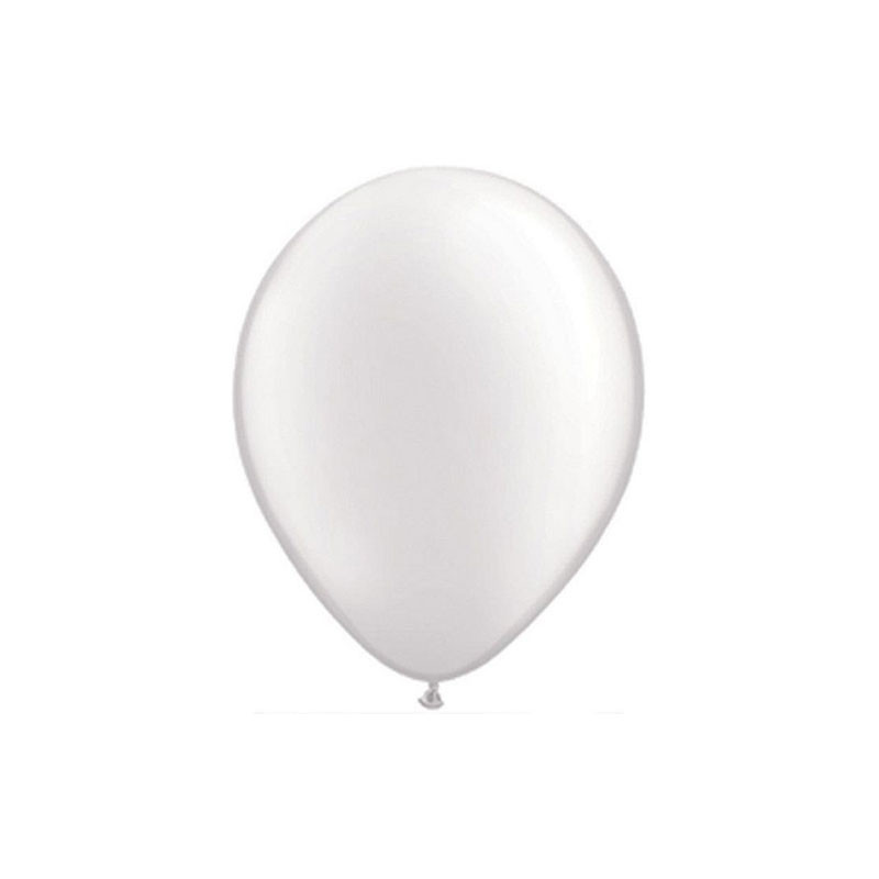 10 Ballons Latex 30 cm – Blanc nacré -  Party Deco