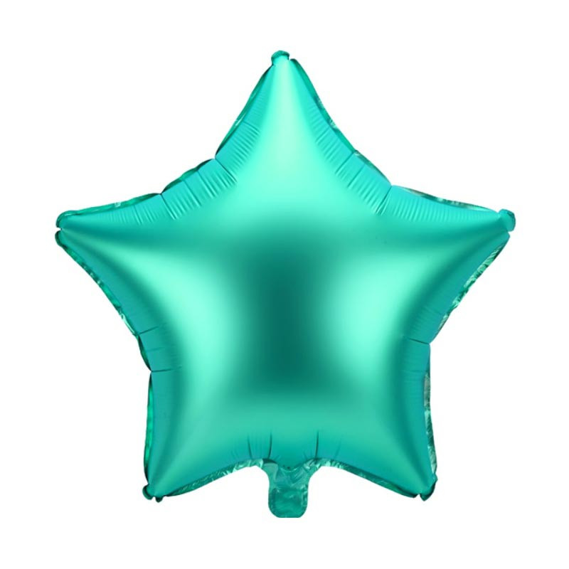 Ballon Aluminium Mylar Étoile – Vert Chromé – 48 cm – PartyDeco
