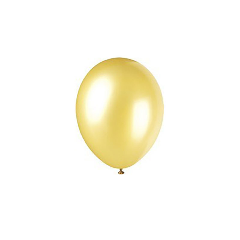 100 Ballons Latex Doré Nacré 30 cm – Party Deco