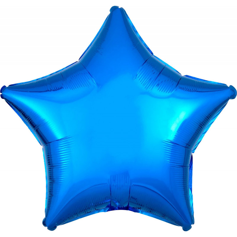 Ballon Alu Etoile Bleu métallisé Anagram