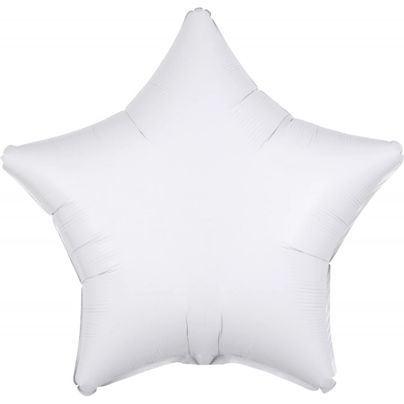 Ballon Alu Etoile Blanc mat Anagram