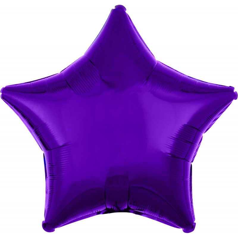 Ballon Alu Etoile Violet métallisé Anagram