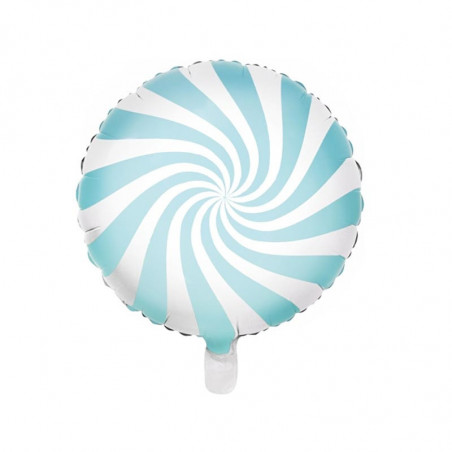 Ballon Alu Bonbon Candy Bleu Clair - 45 cm Party Deco