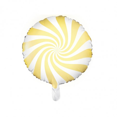 Ballon Alu Bonbon Candy Jaune - 45 cm Party Deco