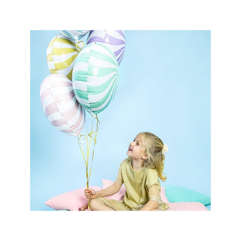 Ballon Alu Bonbon Candy Jaune - 45 cm Party Deco