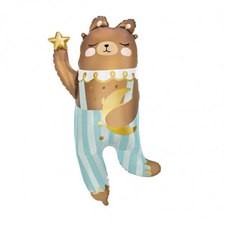 Ballon Aluminium XL Ourson Teddy – Mat – 72 x 104 cm – PartyDeco