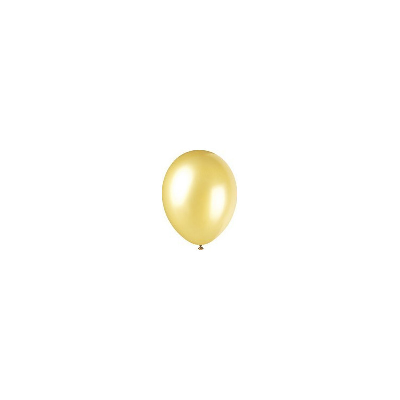 10 Ballons Latex 30 cm – Doré nacré -  Party Deco