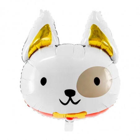 Ballon Aluminium XL Mylar – Tête de Chien – 56 x 65 cm – PartyDeco