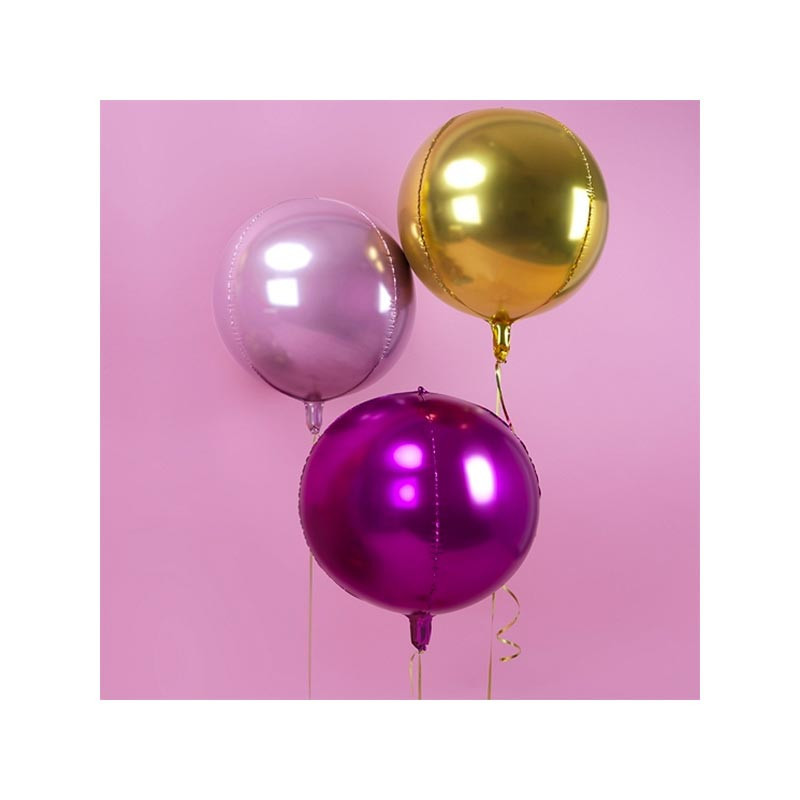 Ballon ORB rose clair – 40 cm – PartyDeco