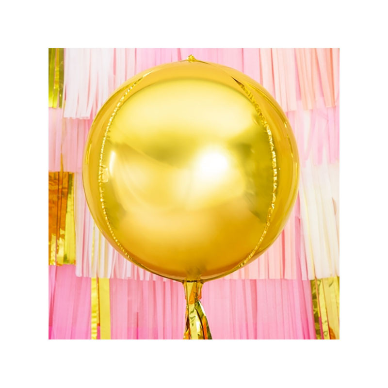 Ballon ORB doré – 40 cm – PartyDeco
