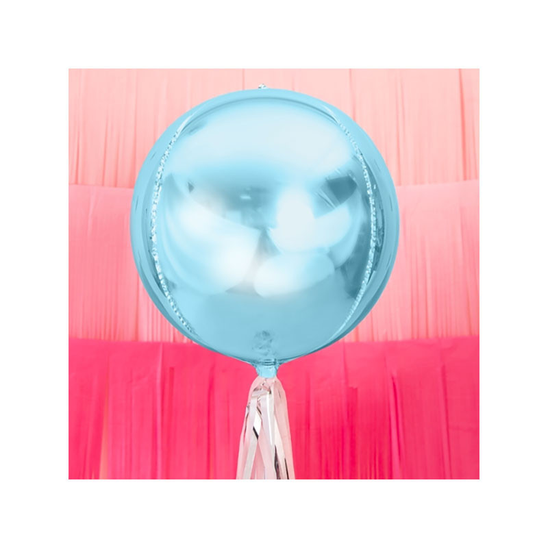 Ballon ORB bleu clair – 40 cm – PartyDeco