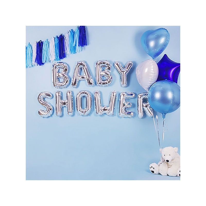Ballon ORB bleu clair – 40 cm – PartyDeco