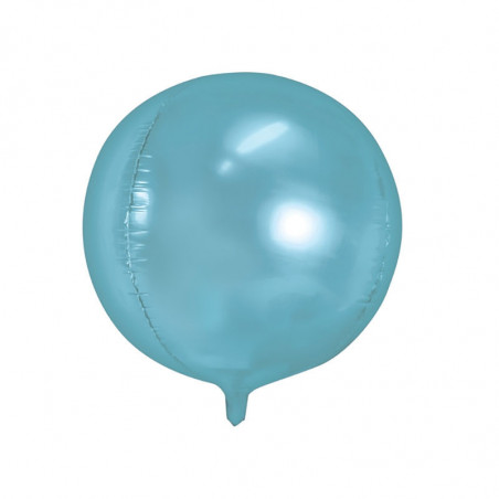 Ballon ORB bleu clair – 40 cm – PartyDeco