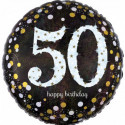 Ballon Rond Confetti Anniversaire 50 ans
