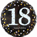 Ballon Rond Confetti Anniversaire 18 ans Anagram