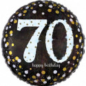 Ballon Rond Confetti Anniversaire 70 ans Anagram