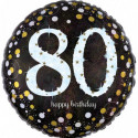 Ballon Rond Confetti Anniversaire 80 ans Anagram