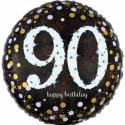 Ballon Rond Confetti Anniversaire 90 ans Anagram