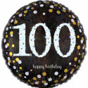 Ballon Rond Confetti Anniversaire 100 ans
