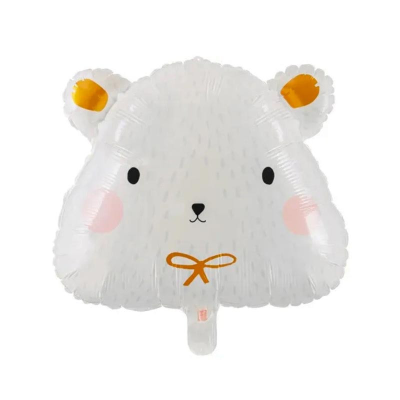 Ballon en Mylar Ours Polaire – 51 x 45 cm – Party Deco