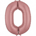 Ballon Alu Chiffre 0 Zéro - Rose Gold Anagram