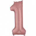 Ballon Alu Chiffre 1 Un - Rose Gold Anagram