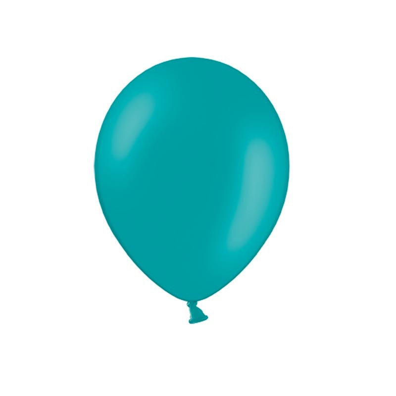 10 Ballons Latex 30 cm – Bleu Vert Lagon -  Party Deco