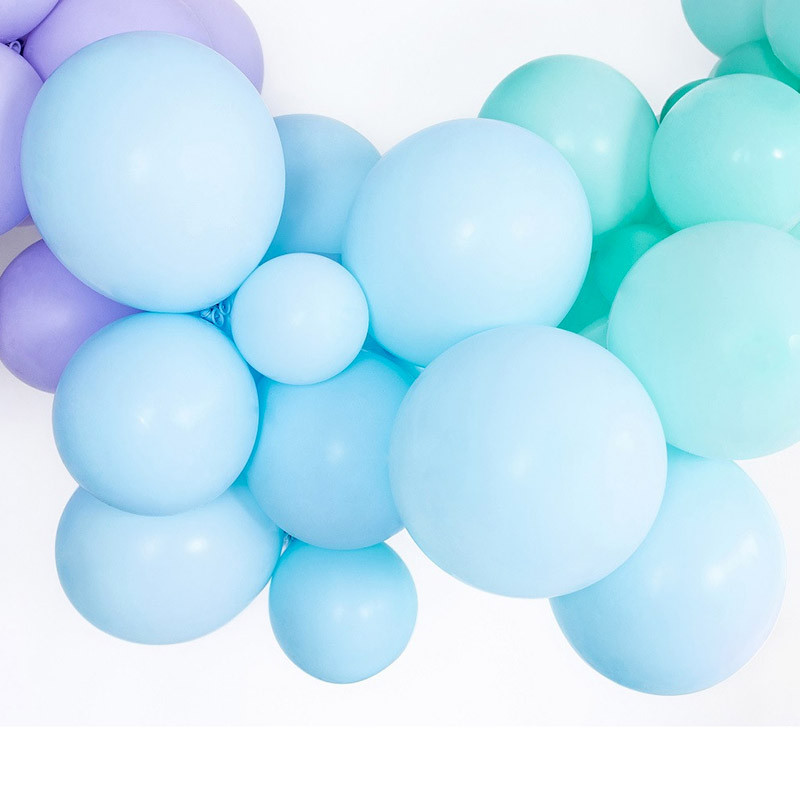 10 Ballons 30cm Latex Bleu Pastel