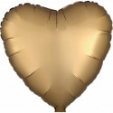 Ballon Alu Coeur Doré chromé Anagram