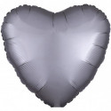 Ballon Alu Coeur Argent chromé Anagram