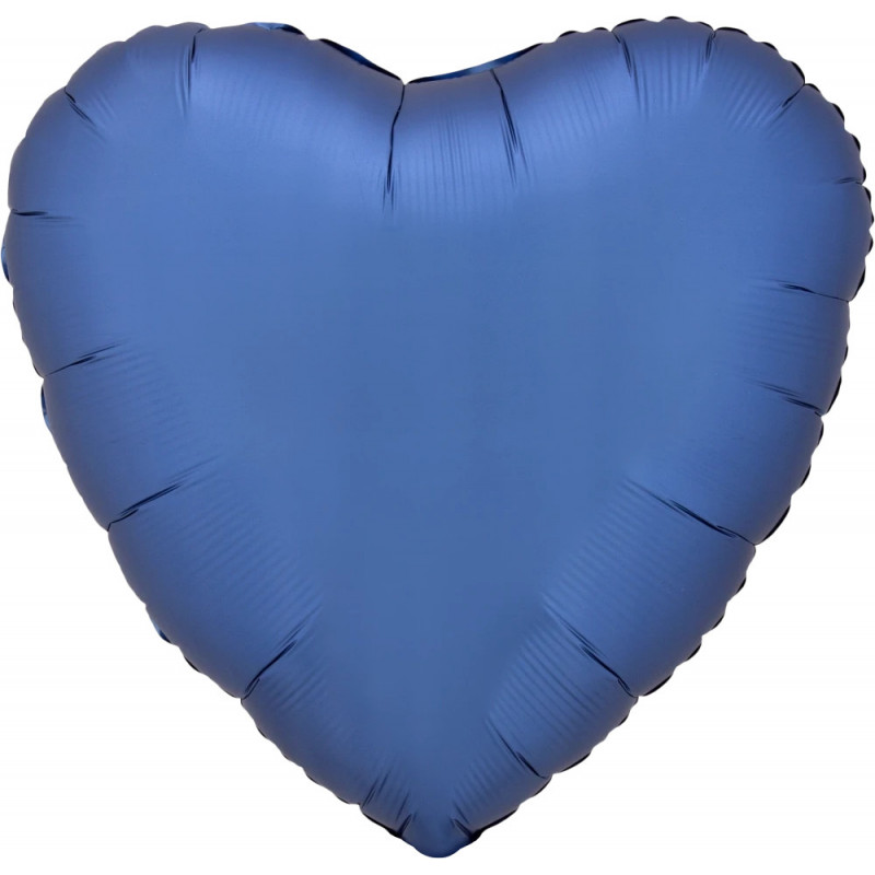 Ballon Mylar Coeur Bleu chromé Anagram