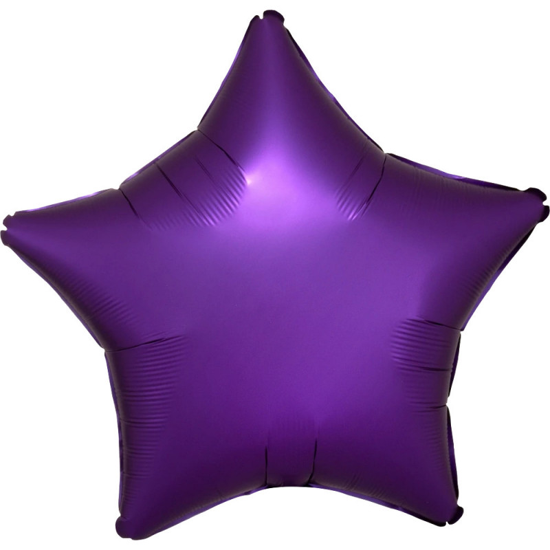 Ballon Mylar Etoile Violet Chromé Anagram