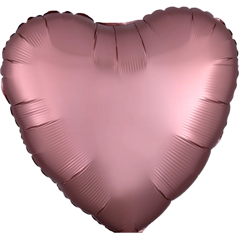Ballon Alu Coeur Rose gold chromé Anagram